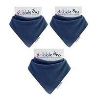 dribble ons bandana bibs navy blue 3 pack gift wrap available