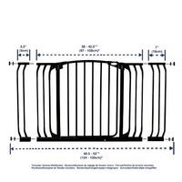dreambaby value pack hallway safety gate black with 9cm and 18cm exten ...