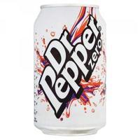 Dr Pepper Zero 330ml Cans Pack of 24 0402053