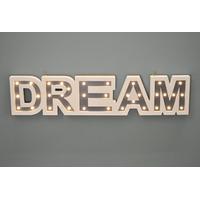 dream wooden led light up sign by westwoods