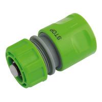 Draper 25902 1/2\' Bsp Hose Connector With Water Stop