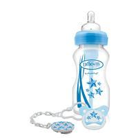 dr browns options bottle and soother gift set in blue