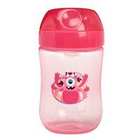 Dr Browns 9oz 270ml Soft Spout Transition Cup in Pink Monster