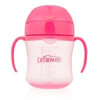 Dr Browns 6oz 180ml Soft Spout Transition Cup in Pink