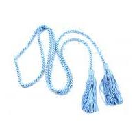 Dressing Gown Cord with Tassels Pale Blue
