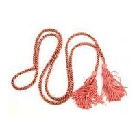 Dressing Gown Cord with Tassels Dusky Pink