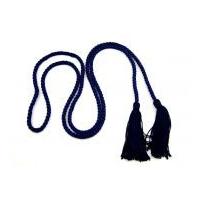 Dressing Gown Cord with Tassels Navy Blue