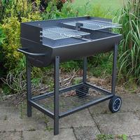 drum charcoal barbecue half drum barbecue