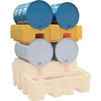 DRUM RACK YELLOW PLASTIC - H X W X DMM: 390 X 940 X 1375