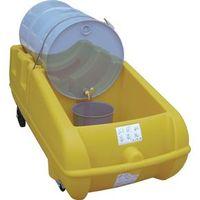 DRUM KART WITH CASTORS YELLOW PLASTIC - H X W X DMM: 680 X 815 X 1740