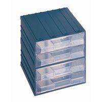 DRAWER UNIT, INTERLOCKING 4 DRAWERS