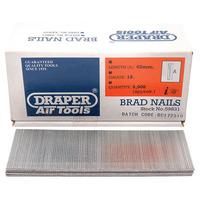 Draper 59831 45mm Brad Nails (5000)