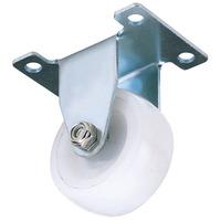 Draper 65502 75mm Dia. Fixed Plate Fixing Nylon Wheel - S.w.l. 100kg