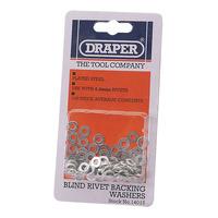 Draper 14016 100 x 4.8mm Rivet Backing Washers