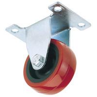 draper 65512 50mm dia fixed plate fixing polyurethane wheel sw