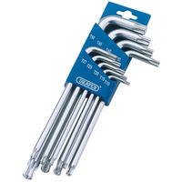 draper 73035 9 piece draper tx star 12 ball end key set