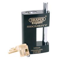Draper Expert 64204 82mm Stainless Steel Close Shackle Padlock & 2...