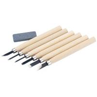 Draper Wood Carving Set With Sharpening Stone
