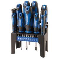 Draper 29865 21pc S.driver Set+stand Blue