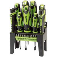 Draper 29876 21pc S.driver Set+stand Green