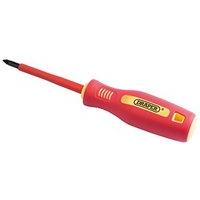 Draper No: 1 x 80mm Fully Insulated Soft Grip Cross Slot Screwdriver. (sold