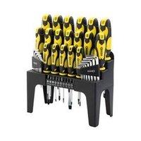 Draper 864/44/y Driver Set Plus Stand - Yellow (44-piece)