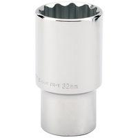 draper draper ht mm expert 32mm 12 sqdr hi torq 12 point deep socket