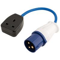 draper 17573 230v 16a to 13a adaptor lead