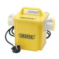 Draper 62000 1.5kva 230V 16A Twin Outlet Portable Transformer