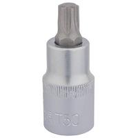 draper t50 x 55mm 12 square drive tx star socket bit