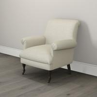 Draycott Scroll-Back Herringbone Chair
