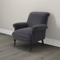 draycott scroll back velvet chair