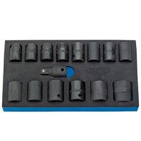 draper draper 12 drive 15 piece metric impact sockets