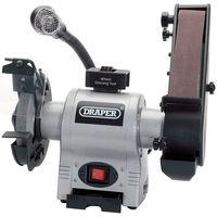 Draper Draper GD650A Bench Grinder With Sanding Belt and Worklight (230V)