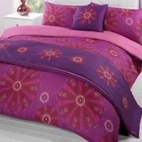 Dreamscene Hopi Bed In A Bag, Aubergine, Single