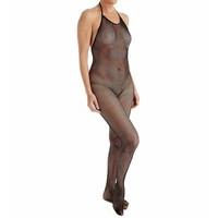 dreamgirl womens madeira fishnet bodystocking one size black