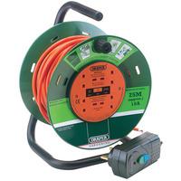 Draper 26341 25m 230V Ac Four Socket Garden Cable Reel with RCD Ad...