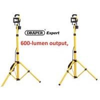 Draper 51374 10 W 110 V Expert COB LED Work Lamp with Telescopic Tripod