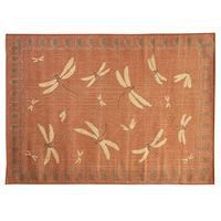 Dragonfly Outdoor Rug, 150 x 230cm, Terracotta, Polypropylene