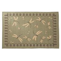 Dragonfly Outdoor Rug, 60 x 120cm, Blue, Polypropylene