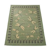 Dragonfly Outdoor Rug, 150 x 230cm, Blue, Polypropylene