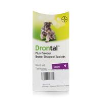 Drontal Tasty Worming Tablets for Dogs - 4 Pack