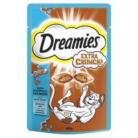 Dreamies Cat Treats Extra Crunch with Salmon 60g