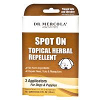 dr mercola healthy pets spot on topical herbal repellent dogs puppies