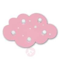 dreamy pink cloud childrens ceiling light