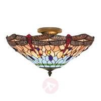 dragonfly tiffany style ceiling light