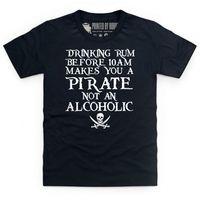 drinking rum kids t shirt