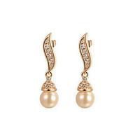 Drop Earrings Women\'s Alloy Earring Imitation Pearl