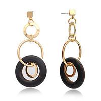Drop Earrings Hoop Earrings Earrings Fashion Copper Chrome 24K Plated Gold Circle Jewelry ForWedding Party Special Occasion Halloween