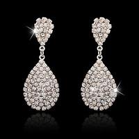 Drop Earrings Rhinestone Dangling Style Pendant Alloy Jewelry For Wedding Party Special Occasion Engagement Office Career 1 pair